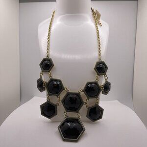 Black And Gold Statement Necklace